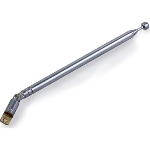 Replacement 49cm 19.3" 6 Sections Telescopic Antenna Aerial for Radio TV