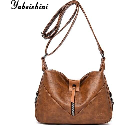 New Style 2020 Bolsas Soft Leather Luxury Handbags Women Bags Designer Multi-pocket Crossbody Shoulder Bags for Women Sac A Main