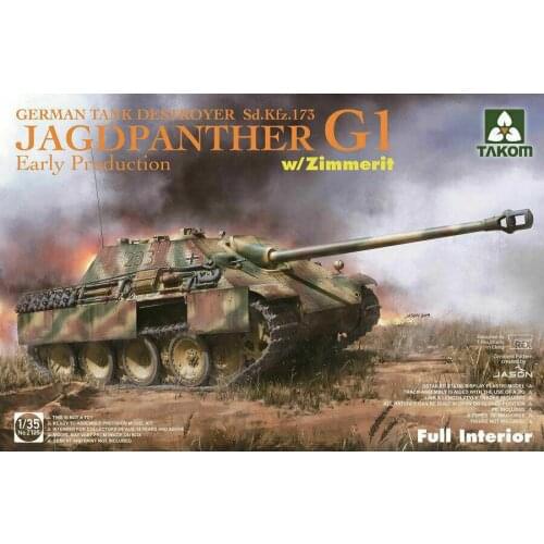 Takom 1/35 2125 Jagdpanther G1 Early Production w/zimmerit & full interior 2019