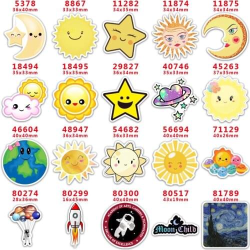 DIY Craft Supplies cartoon character printed flat back planar resins 30 pieces PR5378