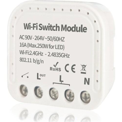 Tuya EWeLink Smart Switch Module 1/2 Way 90-264V DIY WiFi Wireless Light Switch Relay Compatible Alexa Google Home