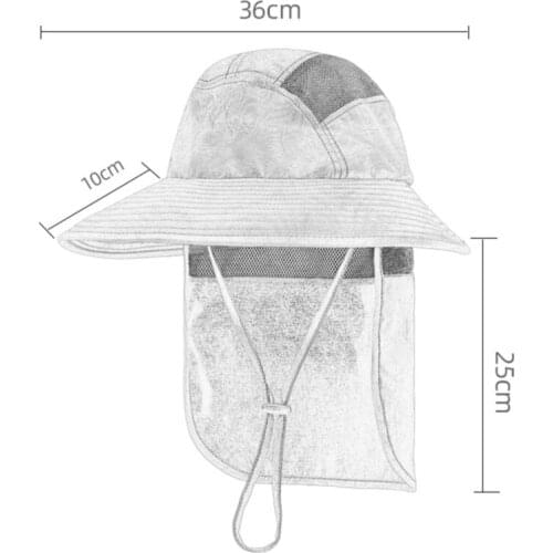 Unisex Sun Protection Hat UV Protection Face Neck Flap Sun Cap Face Man Sun Cap Summer Breathable Hat Work Casual Hat Summer