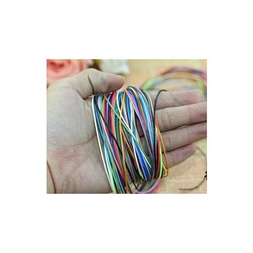 30 Meters Mixed Color Waxed Cotton Beading Cord Thread Line 1mm Jewelry String 019005002