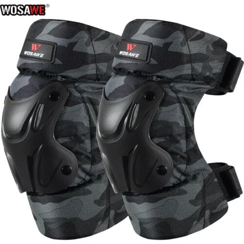 WOSAWE Motorcycle Knee Guards Camouflage Racing Off-Road MTB Bicycle Motorcycle Kneepads Elbowpads Protective gear Adult