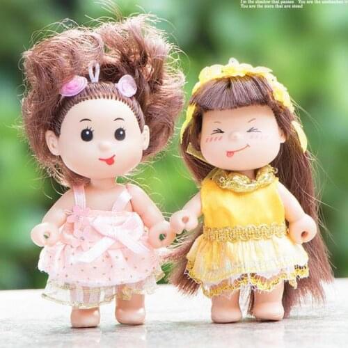 10cm Cartoon Mini Doll Cute Lovely Face Doll Toy with Clothes