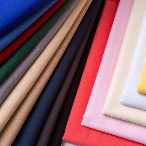 140cm*100cm 23 Color Pure Cotton Inner Lining Fabric Pure Color Baby Clothing Tops Dresses Skirts Bedding Curtains Sewing Fabric