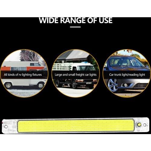 84 LED 10W Car Interior Led Light Bar White Light Tube with Switch for Van Lorry Truck RV for Camper Boat Indoor Ceiling Light