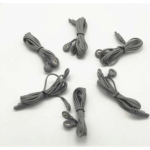 For KWD-808I Electroacupuncture Accessories 3/6 PCS Electrode Wire Connection Line Square interface clip Cable