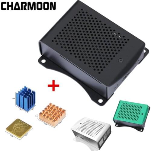 Raspberry Pi 3 Model B+ Case Heat Sink + Metal Enclosure 3 Color Protective Compatible Aluminum Case For Raspberry Pi 3