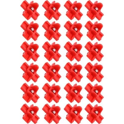 24 Pack Horizontal Side Mount Automatic Poultry Nipples Clean Drinker Waterer for Chicken Or Quail