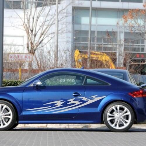 Car Decals Sports Stripe Flags 69'' for A1 A3 A5 TT Vinyl Motor Door Stickers ZC235