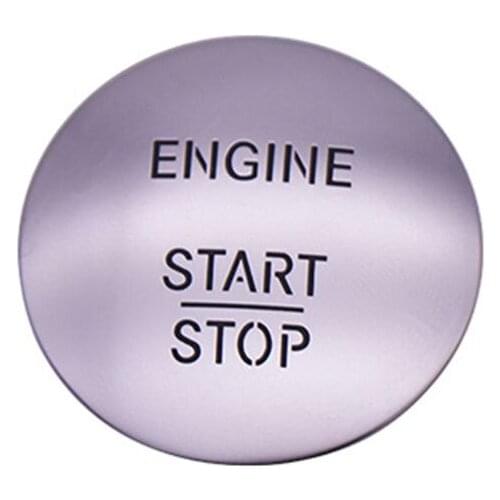 Car Keyless Start Stop One Button Start Switch Ignition Button Protection Cover for Mercedes