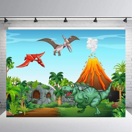 BEIPOTO Dinosaur theme birthday party backdrop photography baby shower photo background booth props studio banner TT-20