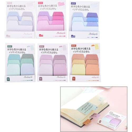 Memo Pads Sticky Notes Kawaii Cute Colorful Paper Daily Scrapbooking Stickers Office School Stationery Bookmark 1 Set