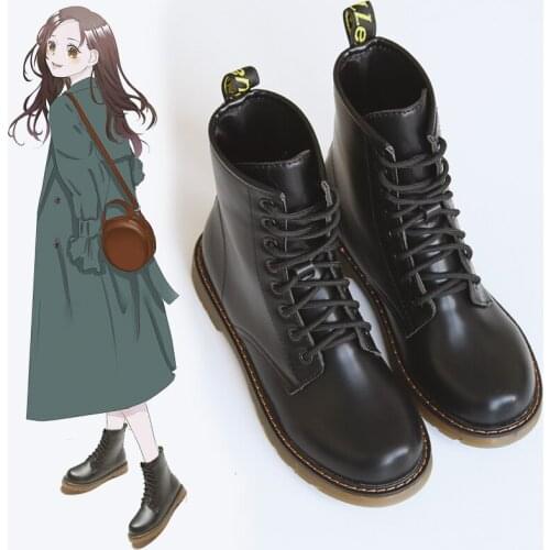 Jk uniform shoes eight holes black martin boots female winter plus velvet england trend ins cool 8 holes 2020 new autumn small b