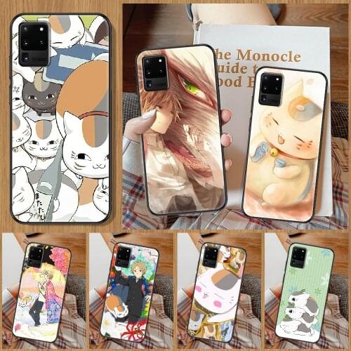 Anime Natsume yuujinchou Phone case For Samsung Galaxy Note 4 8 9 10 20 S8 S9 S10 S10E S20 Plus UITRA Ultra black pretty shell