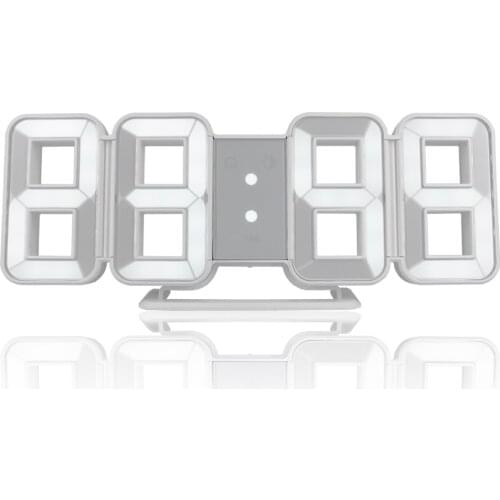 FanJu FJ3208 Digital Wall Clock 3D LED Alarm Large Time Temperature Display Backtlight Table Desk Electronic Clock Home Decor