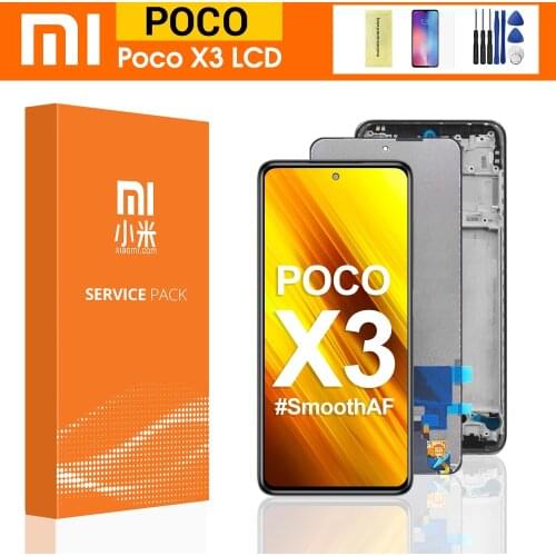Original 6.67'' Display For Xiaomi Poco X3 LCD With Touch Screen Digitizer Assembly for Xiaomi PocoX3 lcd Display M2007J20CG