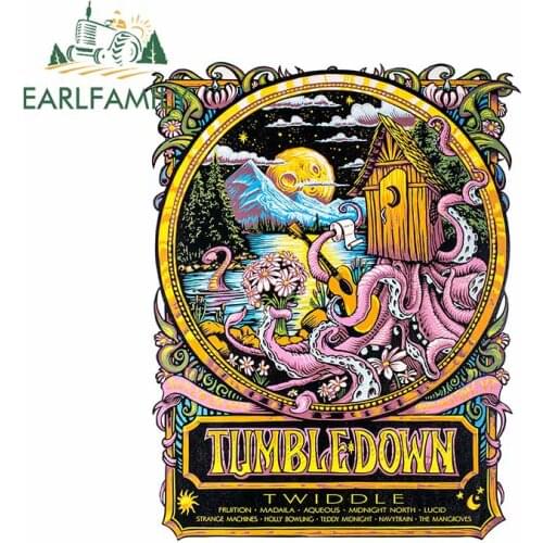 EARLFAMILY 13cm x 10.4cm for Tumbledown Auto Bumper Window Car Stickers Fashion Fine Decal Car Styling Custom Printing Decor