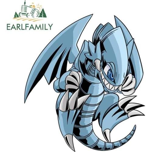 EARLFAMILY 13cm x 11.4cm For Blue Dragon Fine Decal Anime Car Stickers Personality Graphics Scratch-Proof For JDM SUV RV Decor