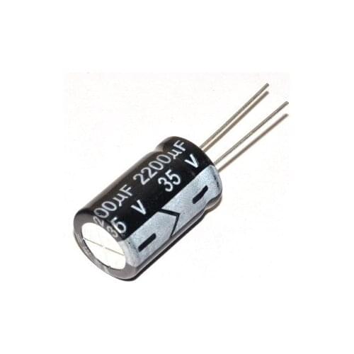 100pcs Electrolytic capacitor 35V2200UF 2200UF/35V 105 degrees 16*25