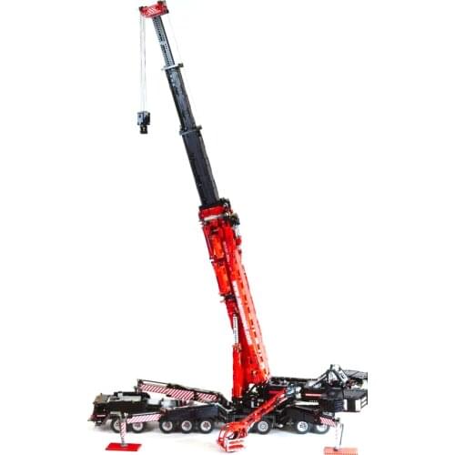MOC technology building libhaierins mammoth upgrade power mobile engineering crane assembly high difficulty toy gift model 11200