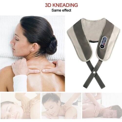 Body cellulite Neck Massager Back Belt Electrical Neck Shoulder Body Massager Infrared Heated Kneading Car/Home Massager