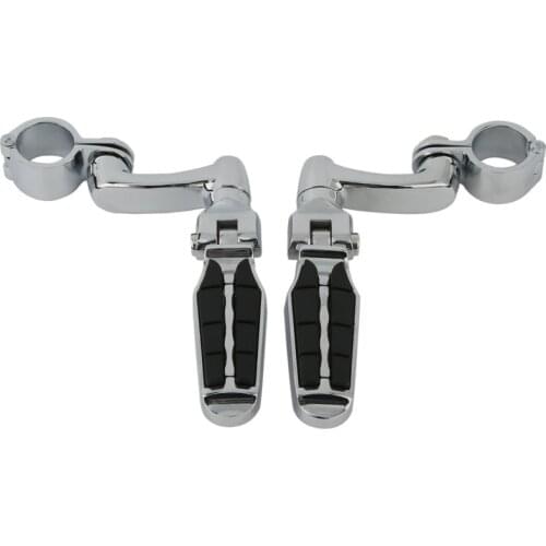 Motorcycle 1-1/4" Highway Engine Guard FootPeg Rest Mount Pedal Fits For Harley