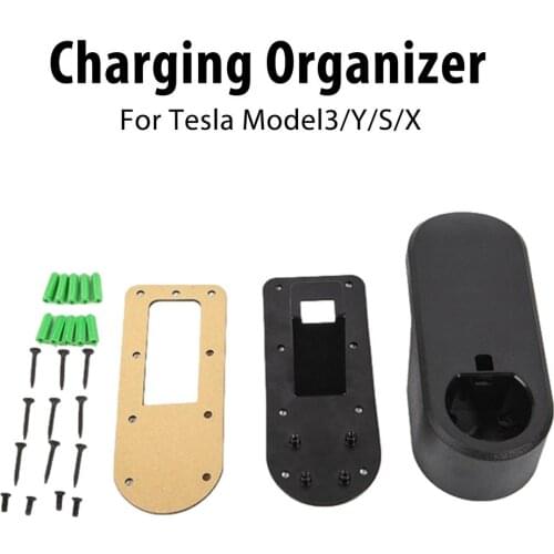 For Tesla Cable Organizer Wall Mount Charging Organizer Cable Bracket Convenient & Practical