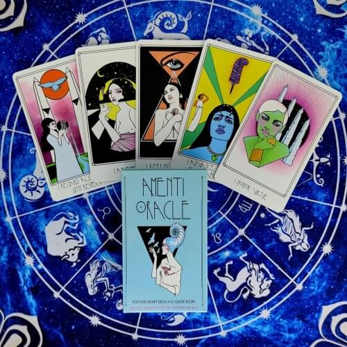 New Feather Heart Oracle Deck Tarot Cards Divination Deck Entertainment Parties Board Game Support drop shipping 78 Pcs/Box