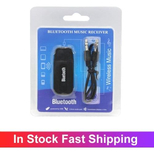 New USB Wireless Bluetooth 4.0 Music Stereo Receiver Adapter Dongle Audio Home Speaker Transmitter 3.5mm Jack Bluetooth Receiver