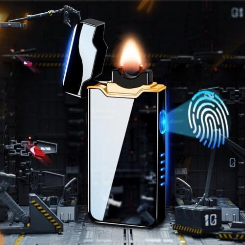 Displayable battery USB Rechargable Plasma Cigarette Lighter For Smoking Flameless Lighter Unusual lighters plasma lighter