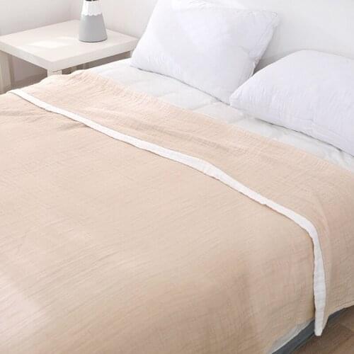 Plain Towels Sheets Air Conditioning Sofa Gauze Blanket Summer Office Bed Cover Bedding Coverlet Kids Comforter Swadding