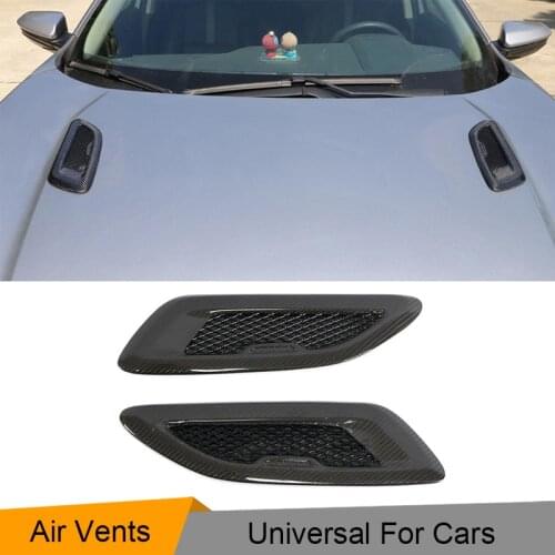 Universal Carbon Fiber Hood Bonnet Air Vents for BMW F80 F82 F83 E46 E90 For Benz Class C43 C63 AMG Accessories