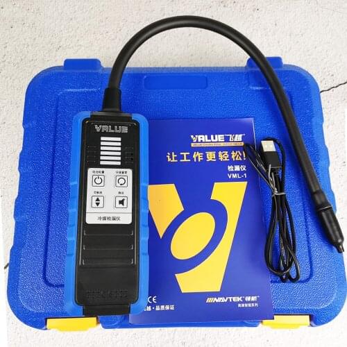 VML-1 Electronic Leak Detector R410 R22 R32 Refrigerant Detection Halogen Automobile Air Conditioner Halogen Detector
