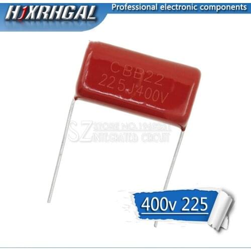 10PCS 400V225J 2.2UF Pitch 20M 225J400V 225 400V 2200PF CBB Polypropylene film capacitor hjxrhgal