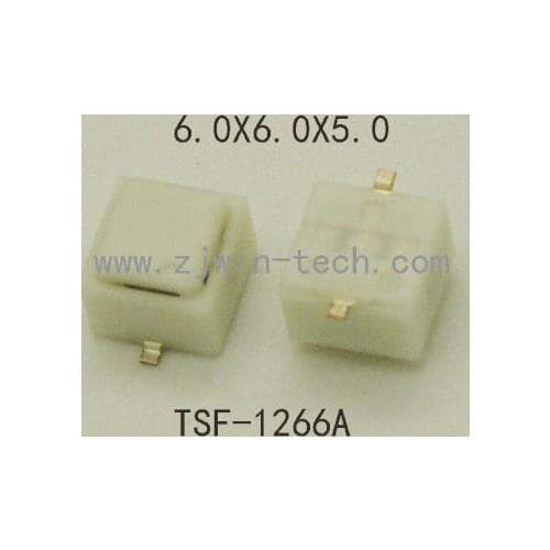 10PCS 6x6x5mm SMT 2PIN Long travel Micro Button Switch Soundless Tact Switch Momentary Reset Power Button
