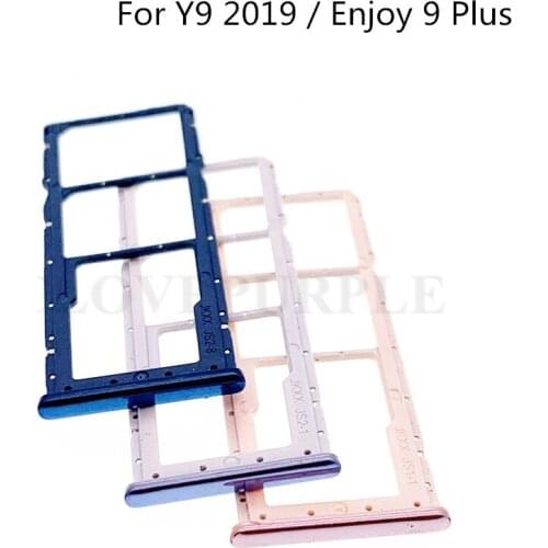 10pcs/lot SIM Card Tray Holder Slot Adapter For Huawei Y9 2019 / Enjoy 9 plus
