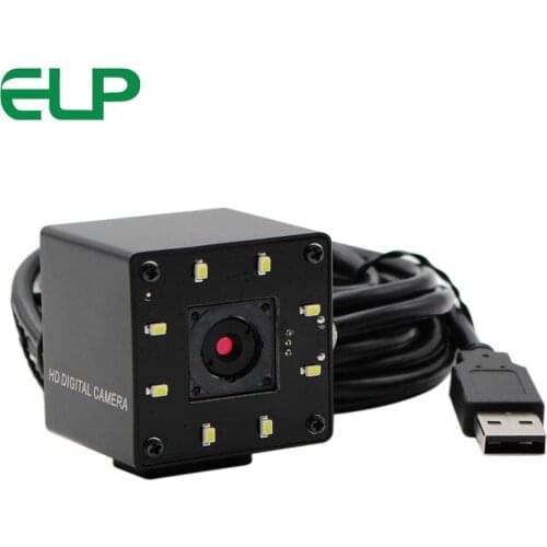 13MP MJPEG 10fps 3840x2880 Sony IMX214 Autofocus USB Camera Webcam with White LED For Day& Night