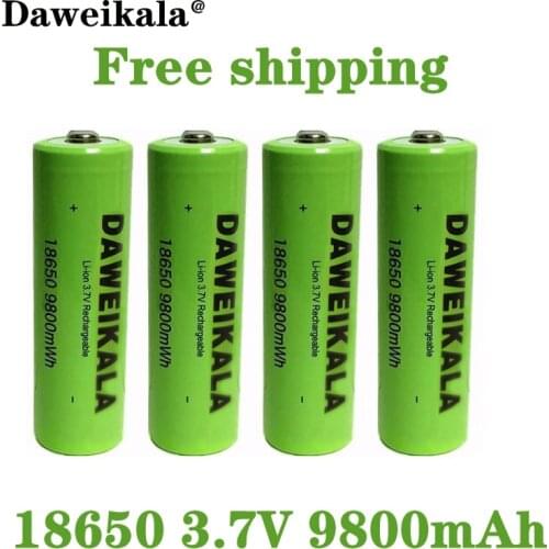 2022New100% New 18650 3.7V 9800mAh Rechargeable Battery For Flashlight Torch headlamp Li-ion Rechargeable Battery drop shipping