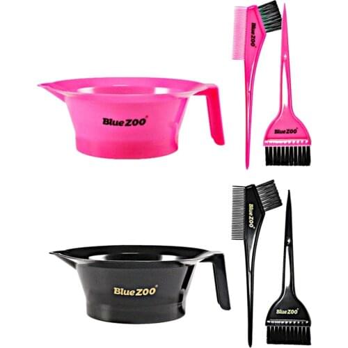 2 Set Hairdressing Bowl Dye Paint Brush For Barber Hair Dye Accessories