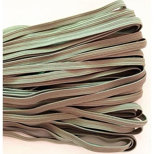 5-20 meters gray DIY Woven Elastic Sewing Ribbon Household Mask 6mm NHS Dress