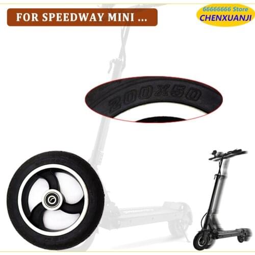 8 Inch Solid Tire Alloy Wheels for Speedtrott GX14 Speedway Mini 4 Pro Rear Wheels 200x50 Explosion-Proof Electric Scooter Wheel