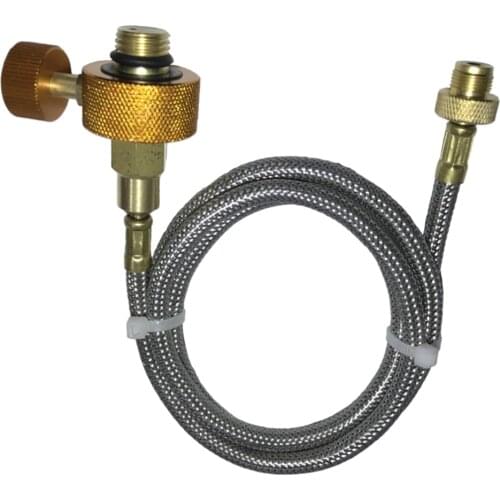 Outdoor Camping Porpane Tank Hose Adapter Fittings Flat Gas Tank Gas Cylinder Valve for Picnic Stove Converter Refill Adapter