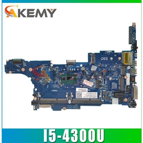 AKemy Laptop motherboard For HP Elitebook 840 G1 850 G1 I5-4300U Mainboard SR1ED 6050A2560201-MB-A03 802511-001 802511-501