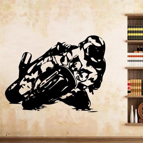 Free Shipping Motorbike Vinyl Kitchen Wall Stickers Wallpaper For Kids Rooms Sticker Home Decor