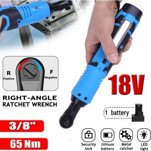 Cordless Electric Wrench 12/18/28V Ratchet Spanner 3/8 To Removal Screw Nut Car Repair Tool Angle Drill Screwdriver 45/65/85N.M