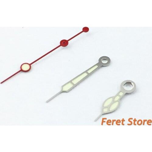 Parnis Watch hands green luminous fit Mingzhu DG2813/DG 3804 miyota 8215 8205 82series automatic movement