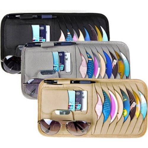 CD Case Multifunction Car CD Disc Storage Bag Car CD Clip Sun Visor Set CD Sleeve Hot Sell
