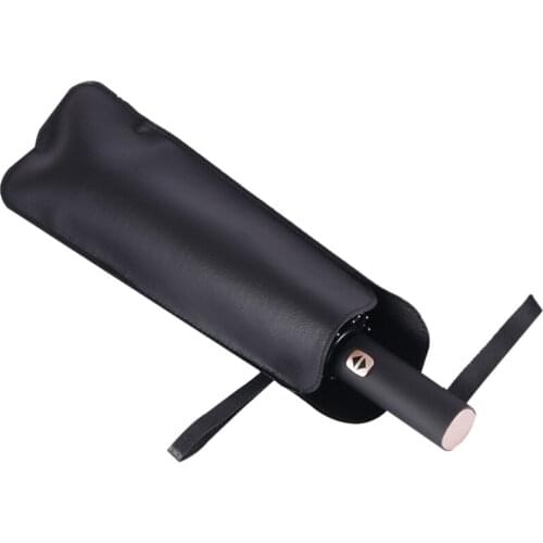 Men Fully-automatic Business Windproof Folding Umbrella Rain Woman With Leather Case Male Auto Travel Umbrella Paraguas Plegable